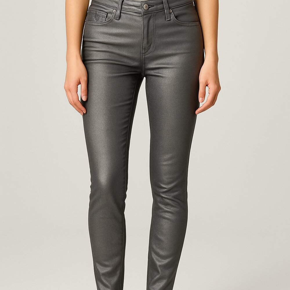Gap 1969‎ Always Skinny Gray Metallic Jeans